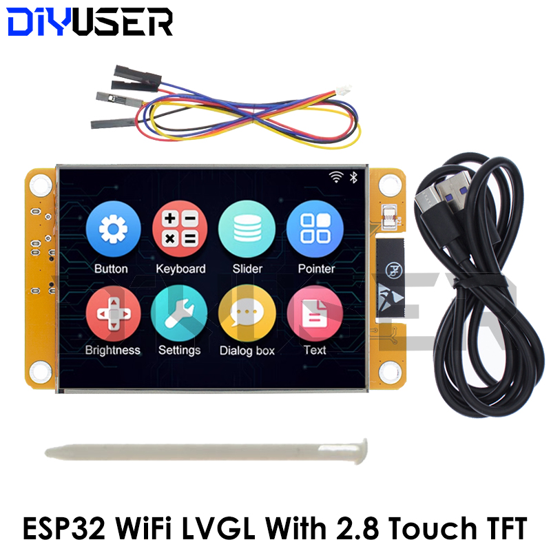 Tft Display 2.4 - ESP32 LVGL WIFI&Bluetooth Development Board 2.8
