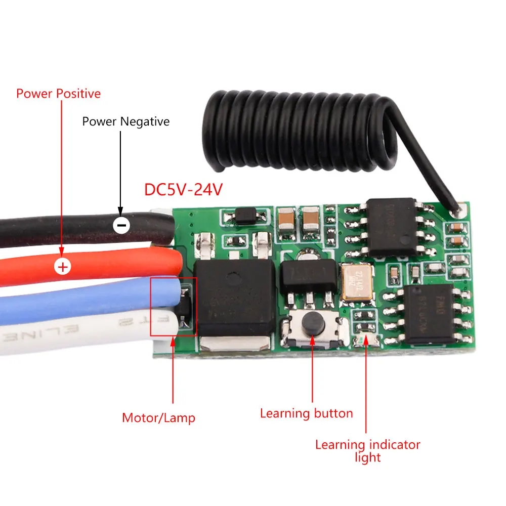 DC 3.7V-24V 433MHz Mini Wirele - Ir Remote Module ulasan dan harga