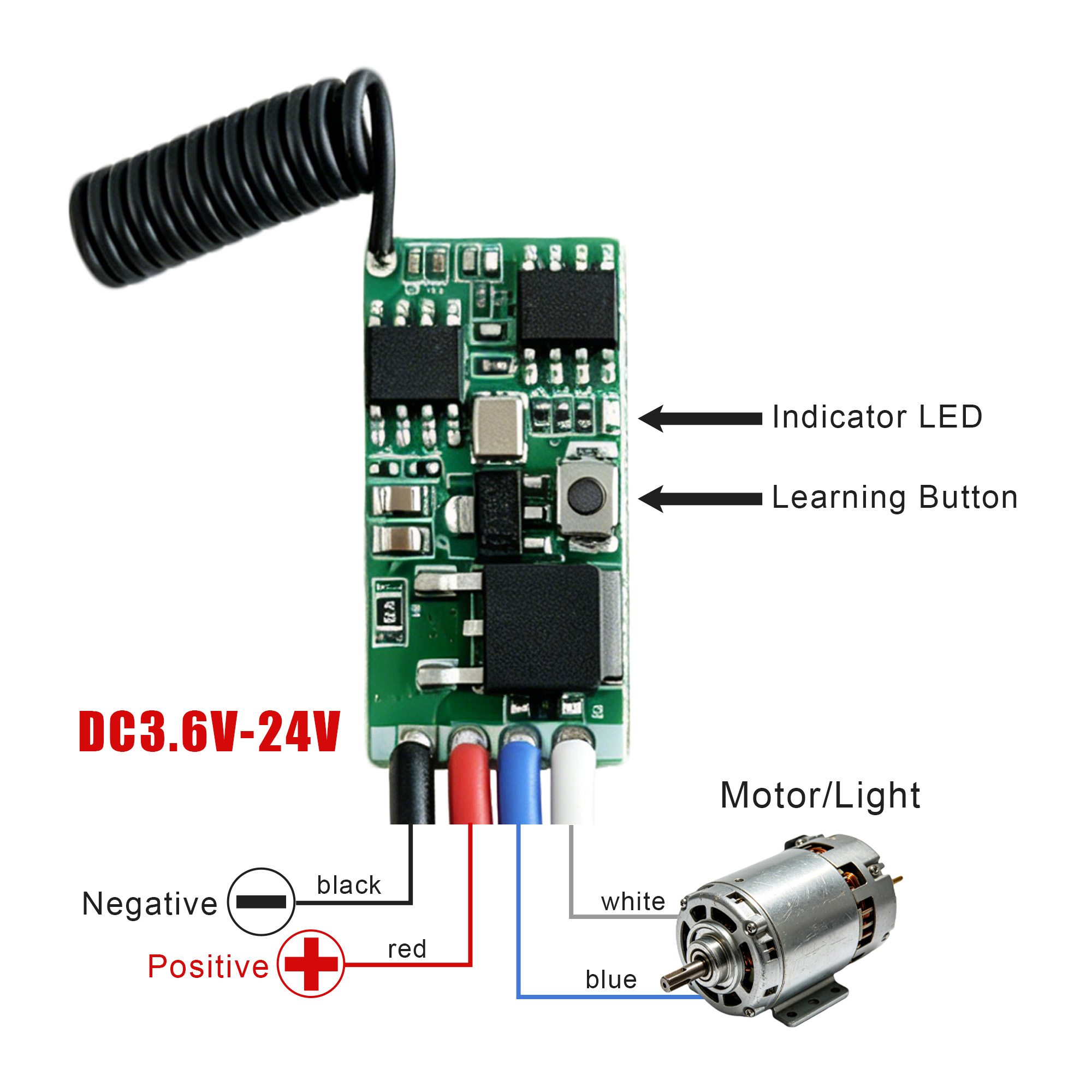 DC 3.7V-24V 433MHz Mini Wirele - Ir Remote Module ulasan dan harga