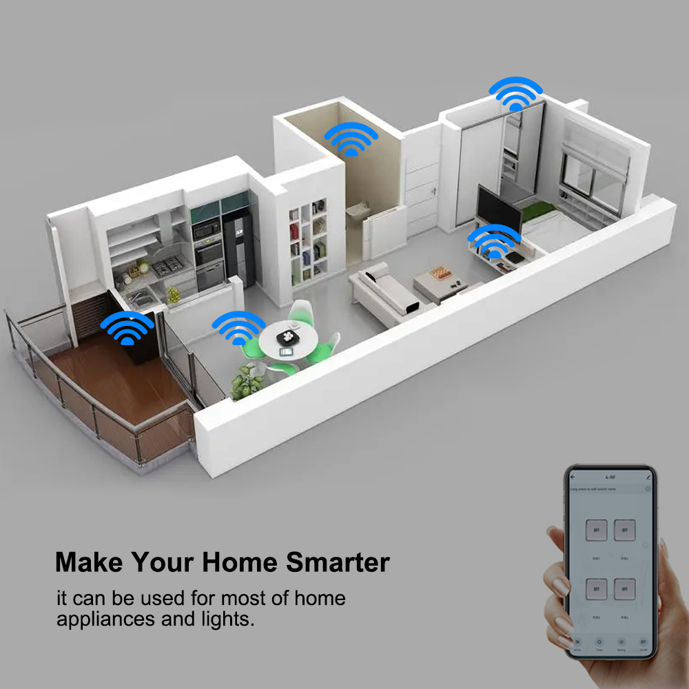 Smart Tuya Switch 4CH Relay Mo - Relay Module 4 Channel ulasan dan harga