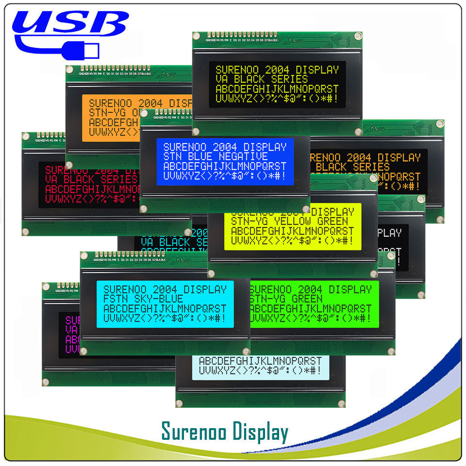 Surenoo LCD2USB USB 204 20X4 2 - Lcd 1602 ulasan dan harga