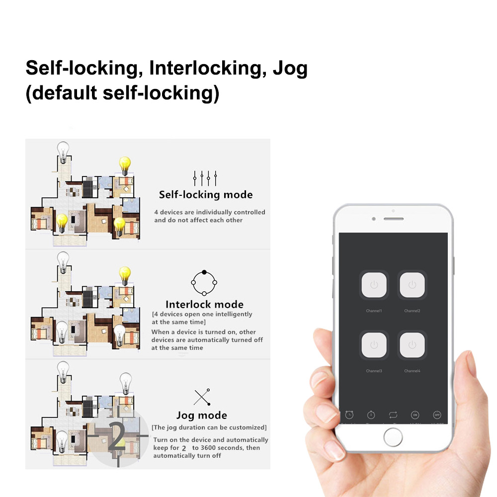 4CH Smart WiFi Relay Module Dr - Relay Module 4 Channel ulasan dan harga