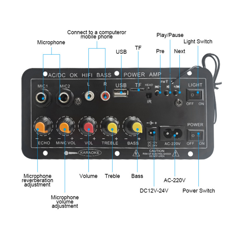 D10 Digital Bluetooth Amplifie - Microphone Module ulasan dan harga