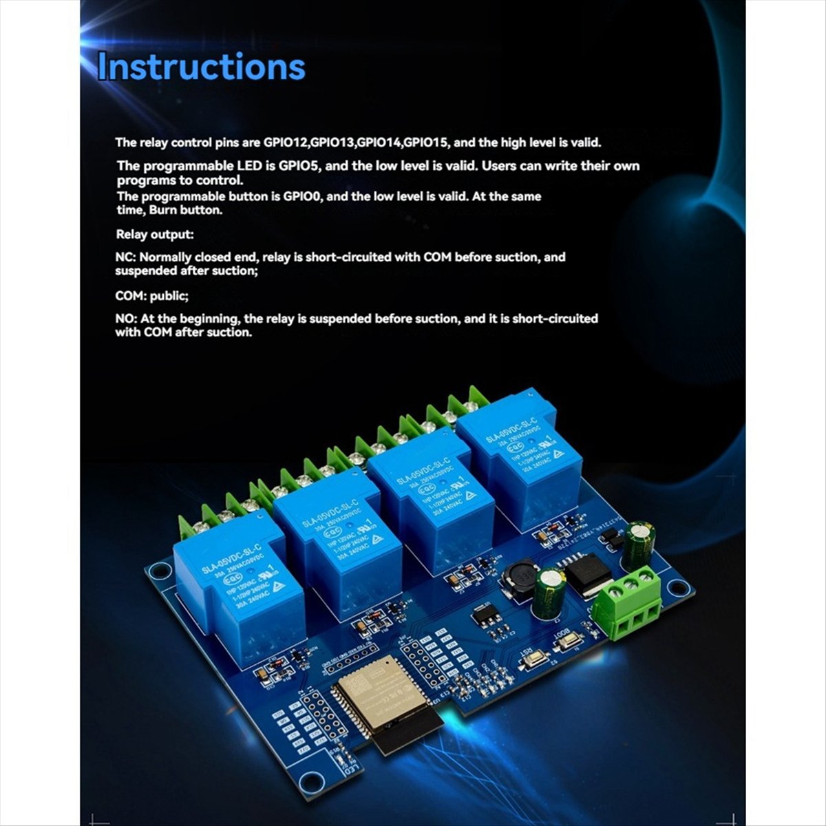 HDL 4 Channel Relay Module 30A - Relay Module 4 Channel ulasan dan harga